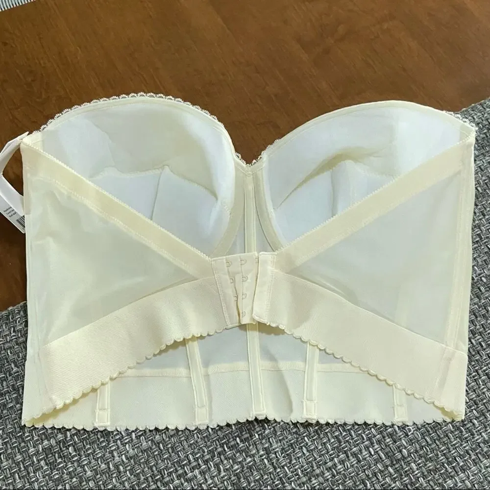 DOMINIQUE 6377 ivory bustier BRIDAL BRA 42DD NEW - Picture 5 of 7